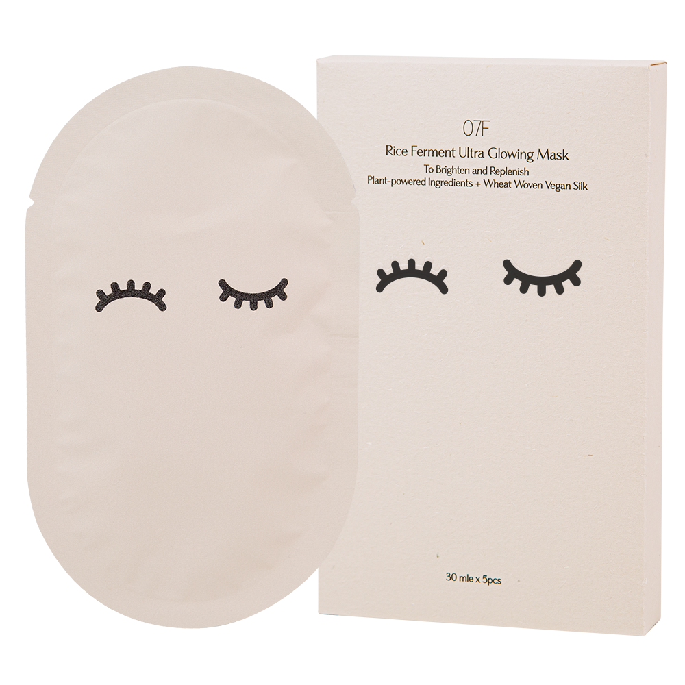 CheckCheckCin x Skin Need 07F Rice Ferment Ultra Glowing Mask