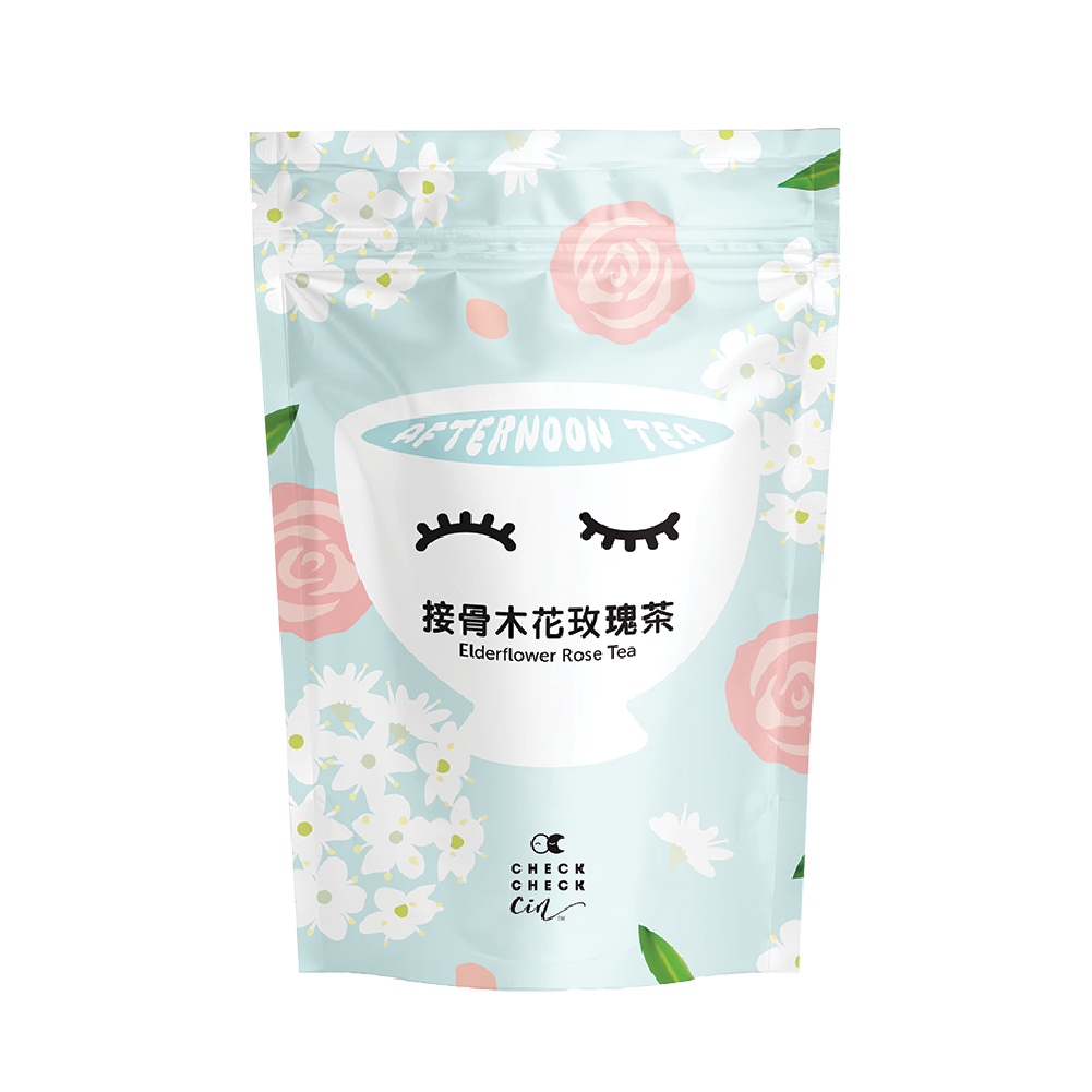 接骨木花玫瑰茶