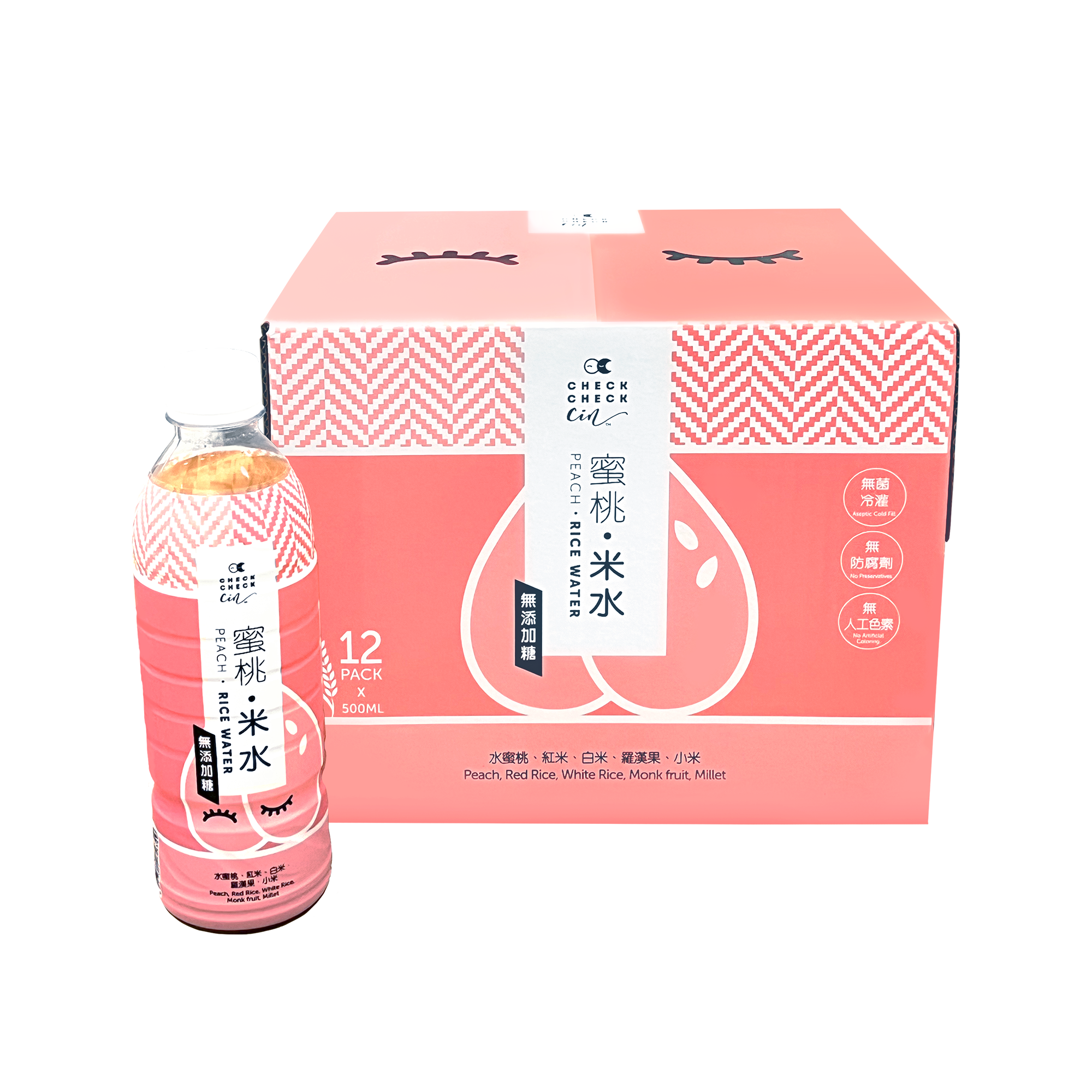 Peach Rice Water (500ml PET bottle)