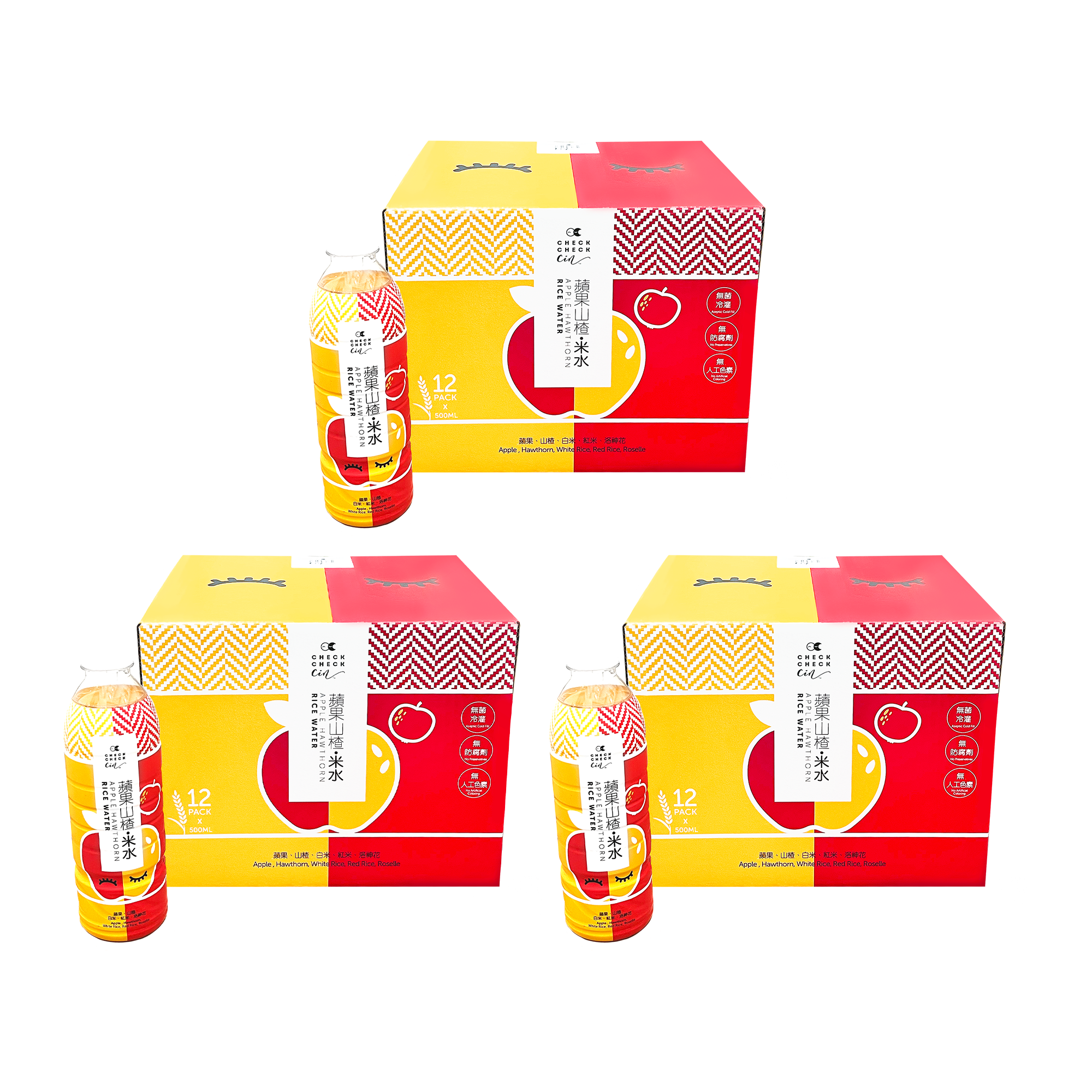 $560/三箱CheckCheckCin樽裝蘋果山楂米水